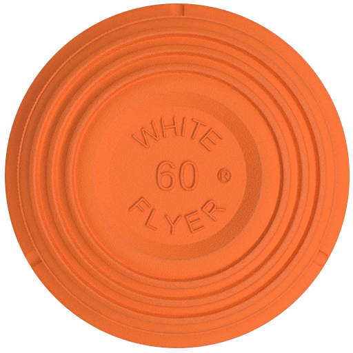 Category - Sporting Clays, Size - Mini 60mm, Style - Orange Top Target