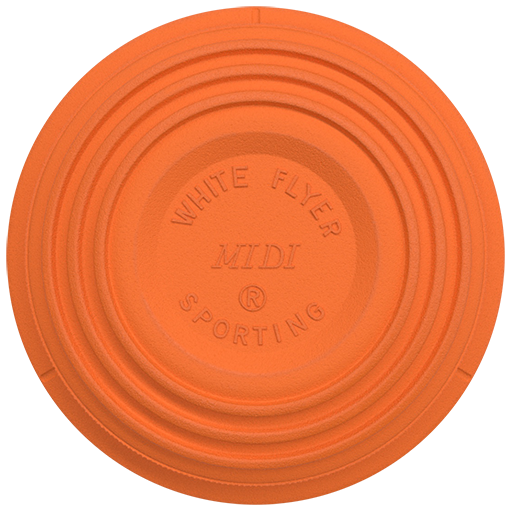 Category - Sporting Clays, Size - Midi 90mm, Style - Orange Top Target