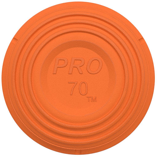 Category - Sporting Clays, Size - Pro 70mm, Style - Orange Top Target