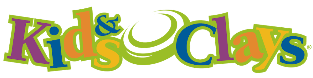 Kids and Clays logo.