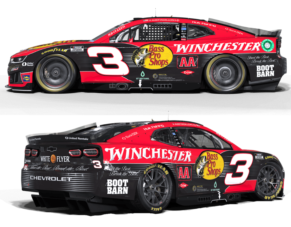 NASCAR Winchester car #3