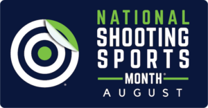 National Shooting Sports logo - month August.